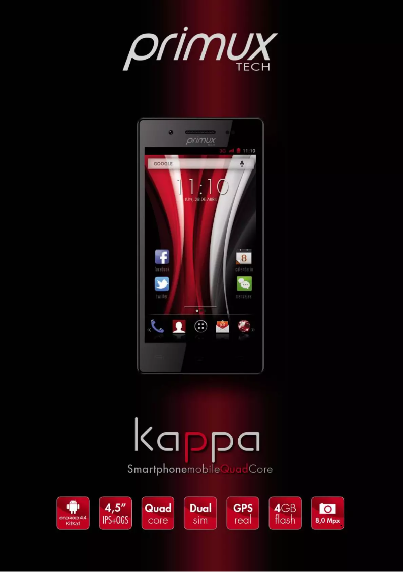 Page n°1 - Manuel utilisateur Primux Kappa