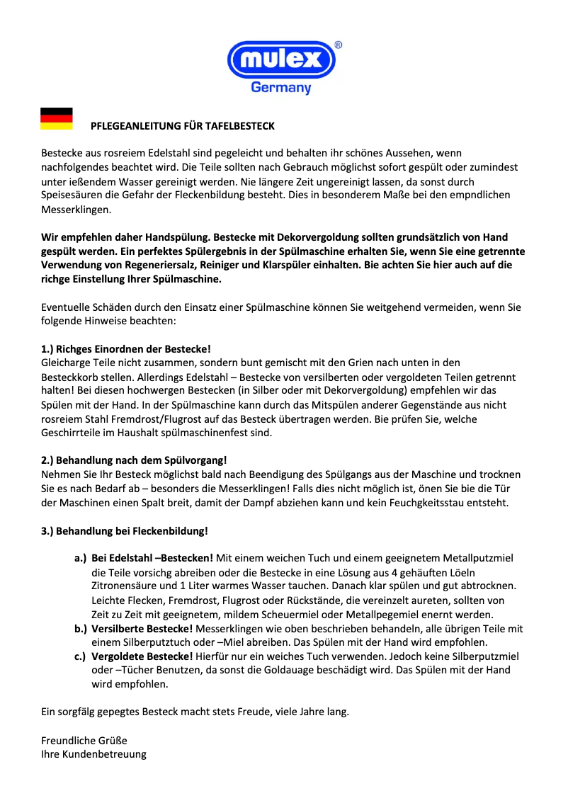 Page n°1 - Manuel utilisateur Mulex Vermont