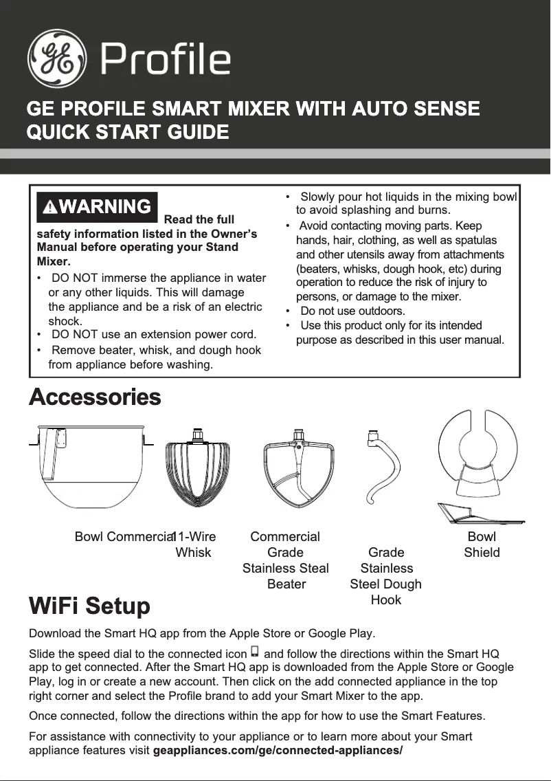 Page n°1 - Manuel utilisateur GE Profile P8MSASS6TGW