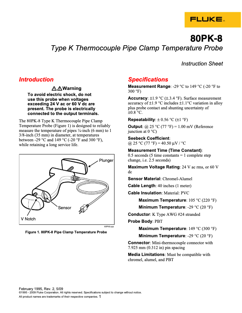 Image de la première page du manuel de l'appareil 80PK-8