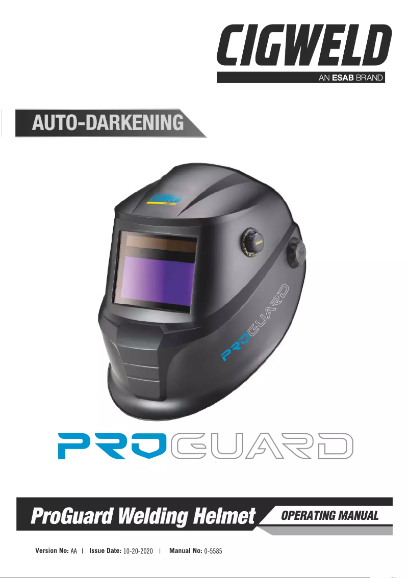 Image de la première page du manuel de l'appareil ProGuard