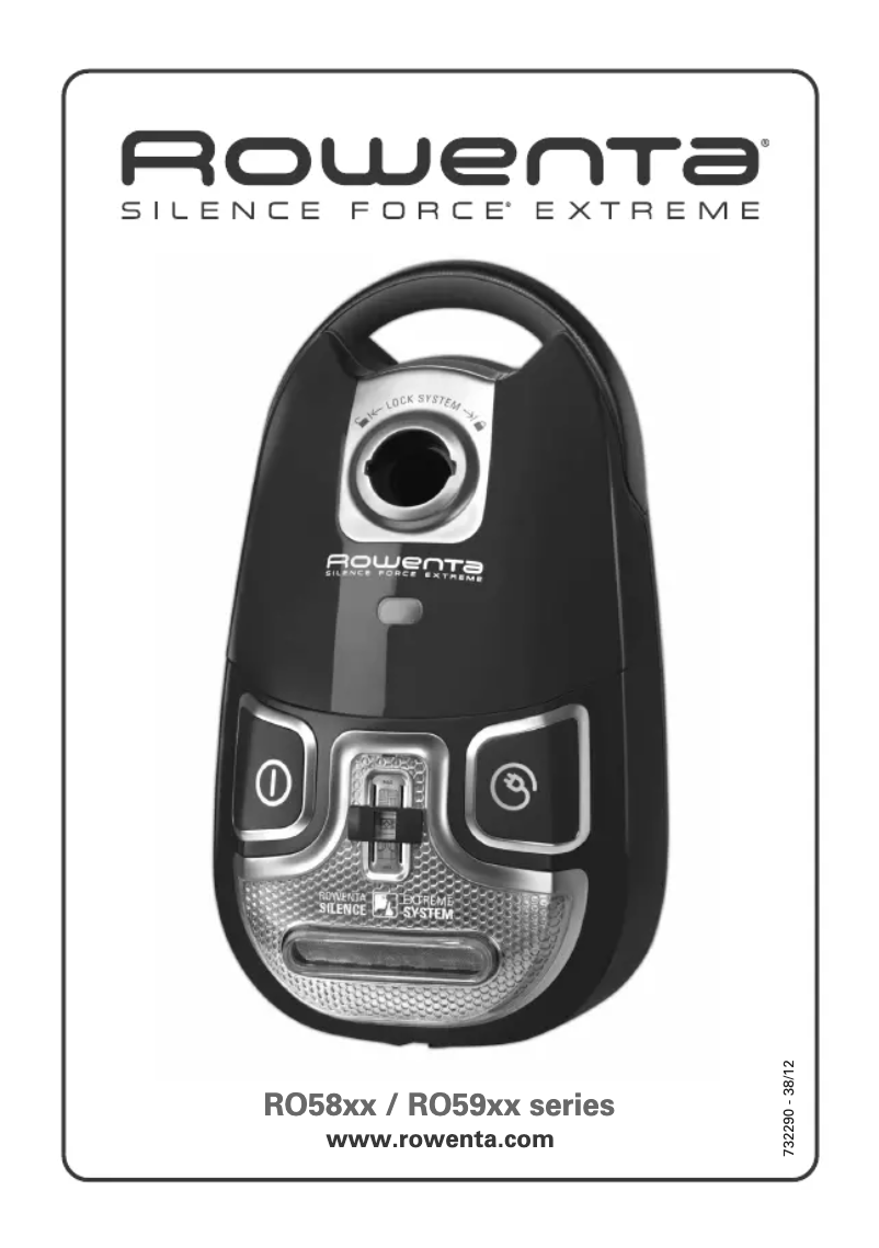 Image de la première page du manuel de l'appareil RO5822 Silence Force Extreme