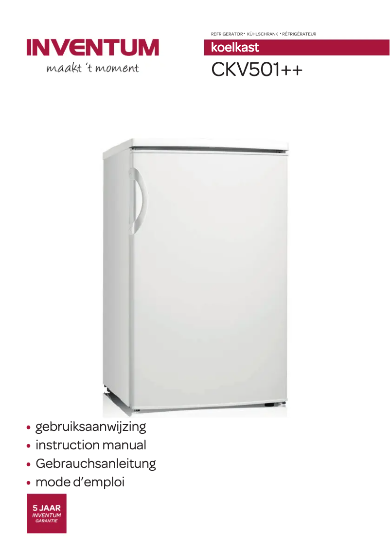 Page n°1 - Manuel utilisateur Inventum CKV501++