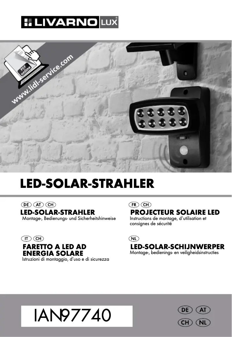 Page n°1 - Manuel utilisateur Livarno Lux IAN 97740