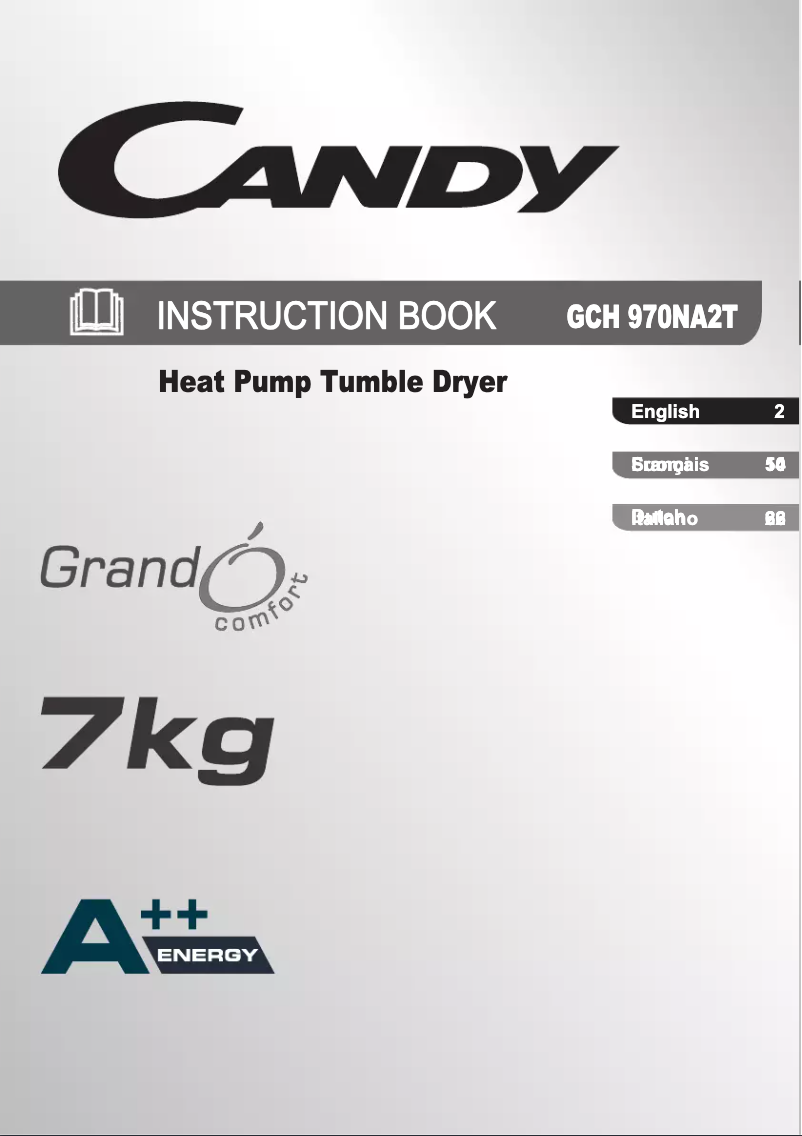 Image de la première page du manuel de l'appareil GCH 970 NA2T