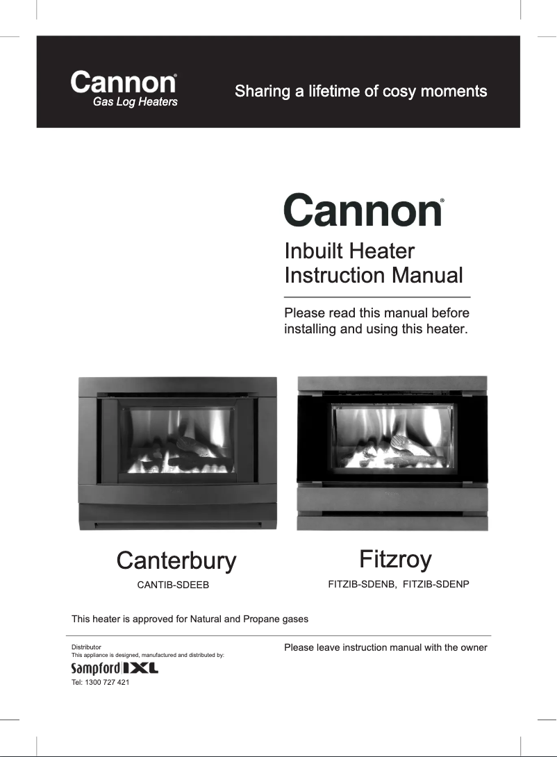 Page 1 de la notice Manuel utilisateur Cannon Canterbury I