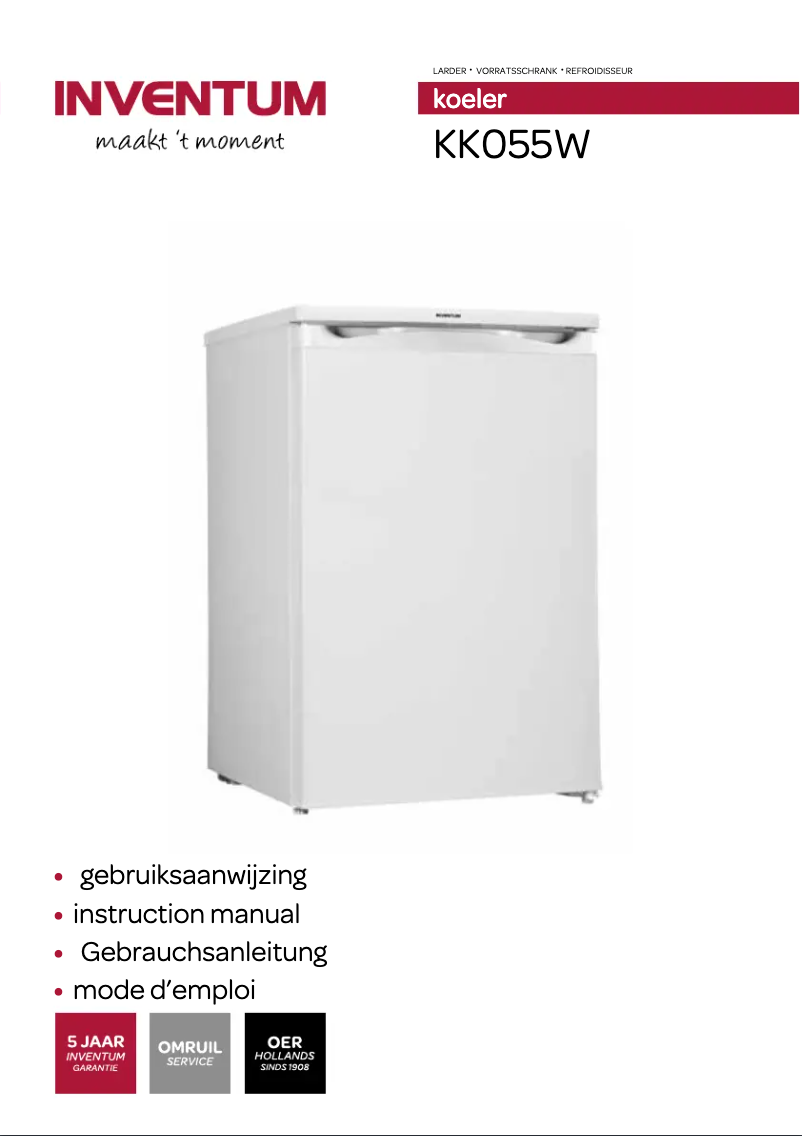 Page n°1 - Manuel utilisateur Inventum KK055W