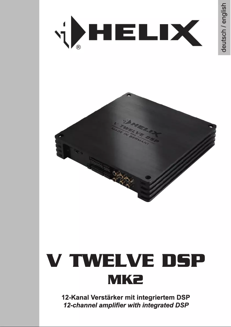 Page n°1 - Manuel utilisateur Audiotec Fischer V Twelve DSP MK2