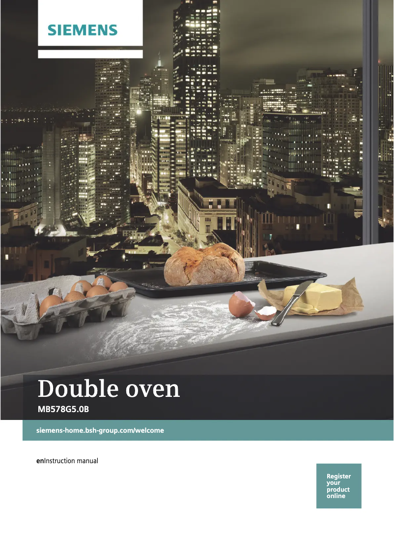 Page 1 de la notice Manuel utilisateur Siemens MB578G5S0B