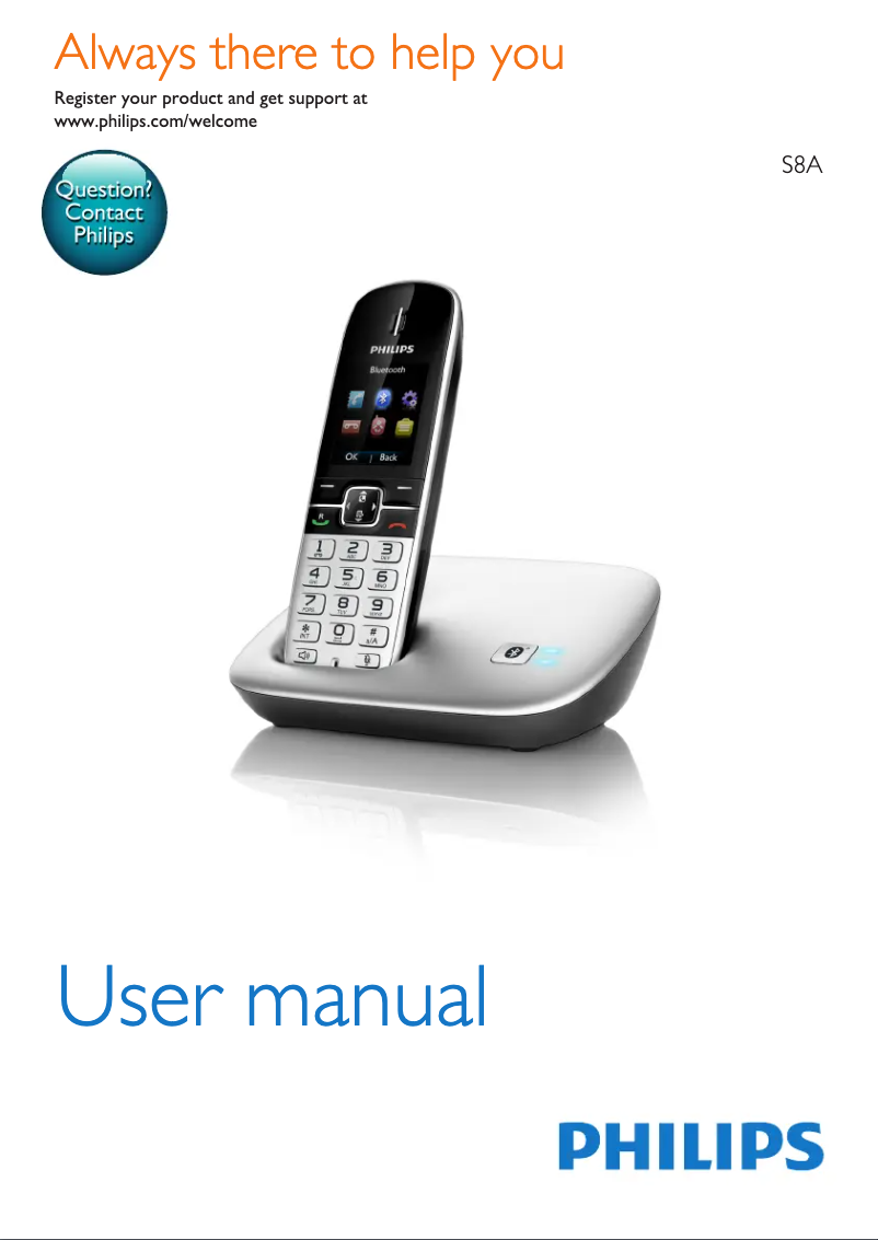 First page image of the manual for S8A