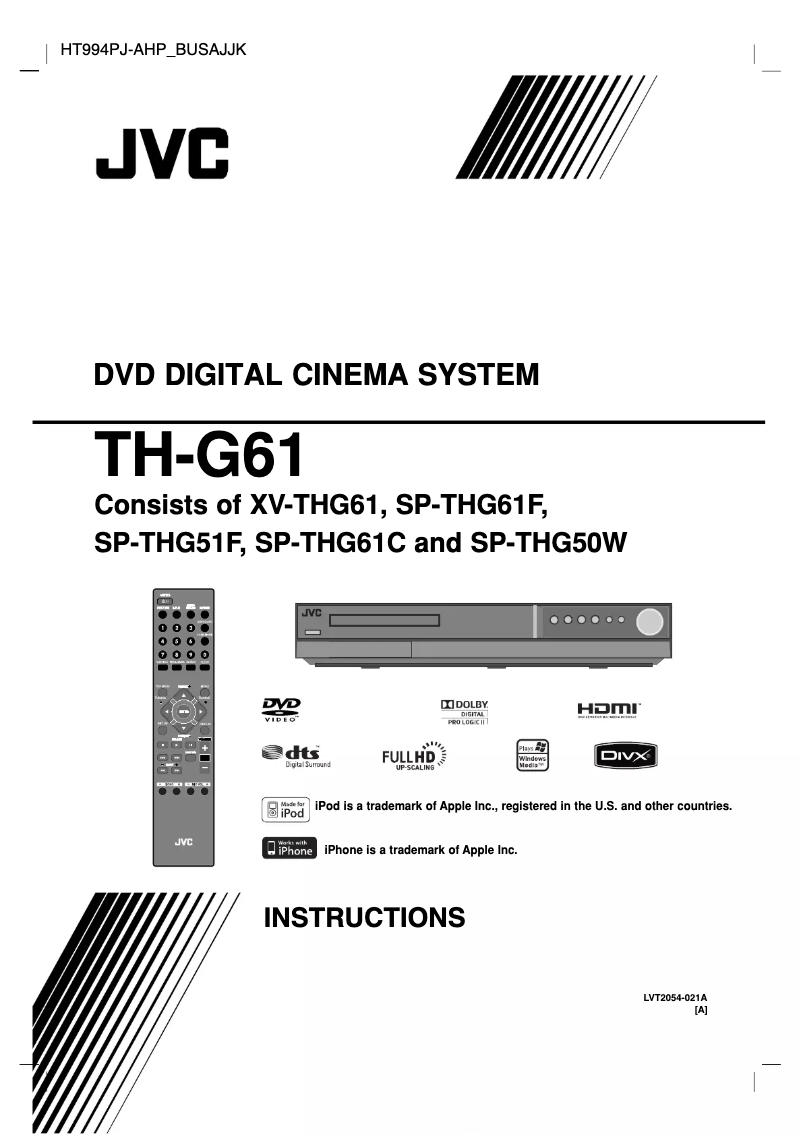 Image de la première page du manuel de l'appareil TH-G61A