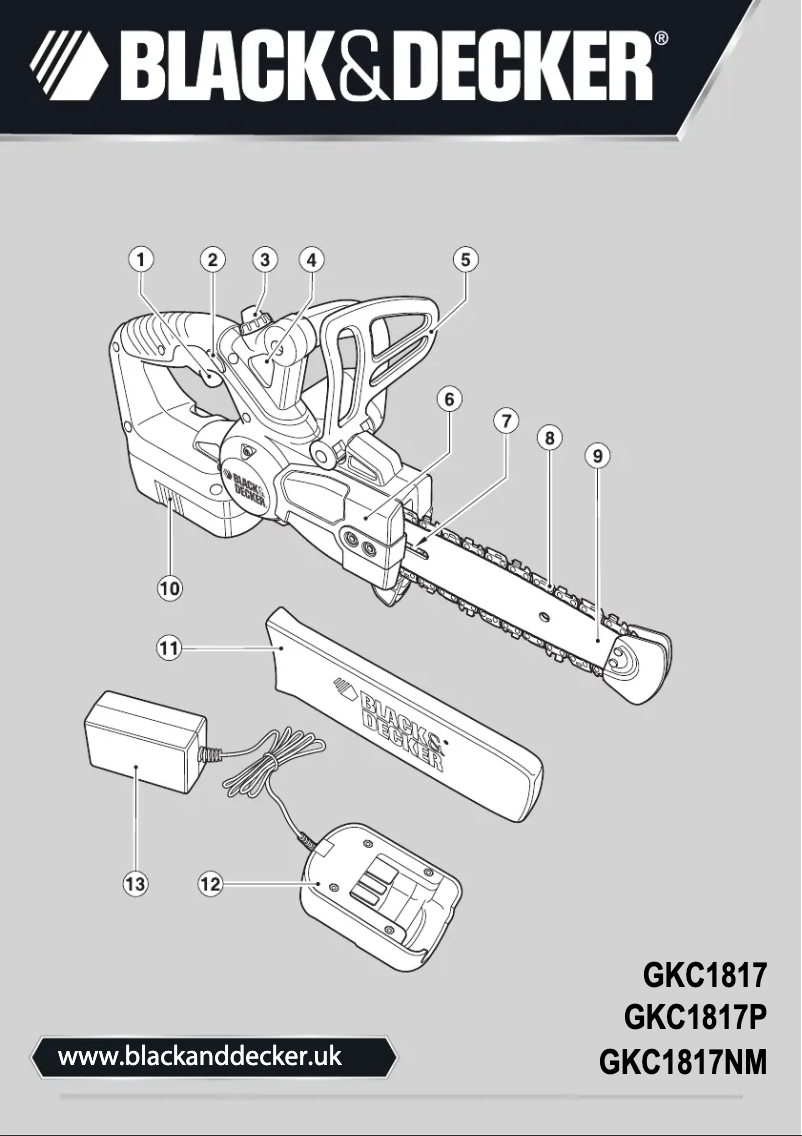 Page 1 de la notice Manuel utilisateur Black & Decker GKC1817