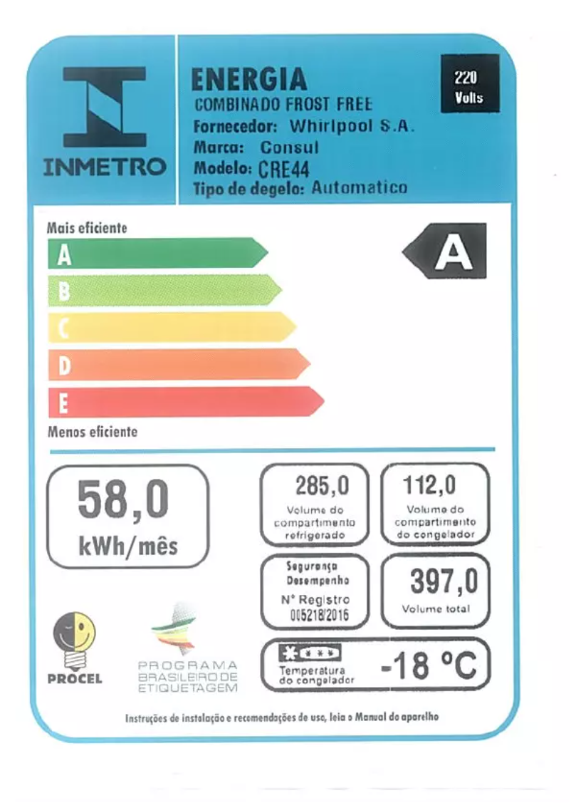 Página 1 del manual Manual de usuario Consul CRE44AB
