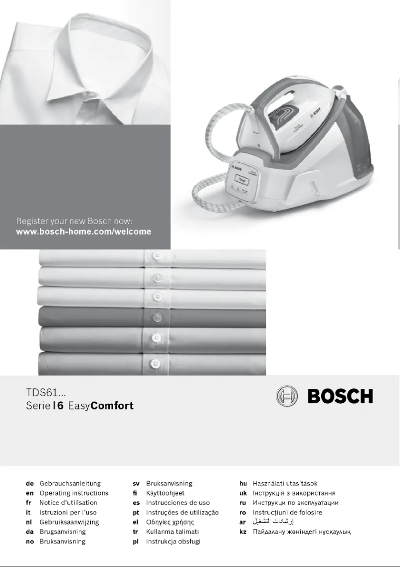 Page 1 de la notice Manuel utilisateur Bosch TDS6110
