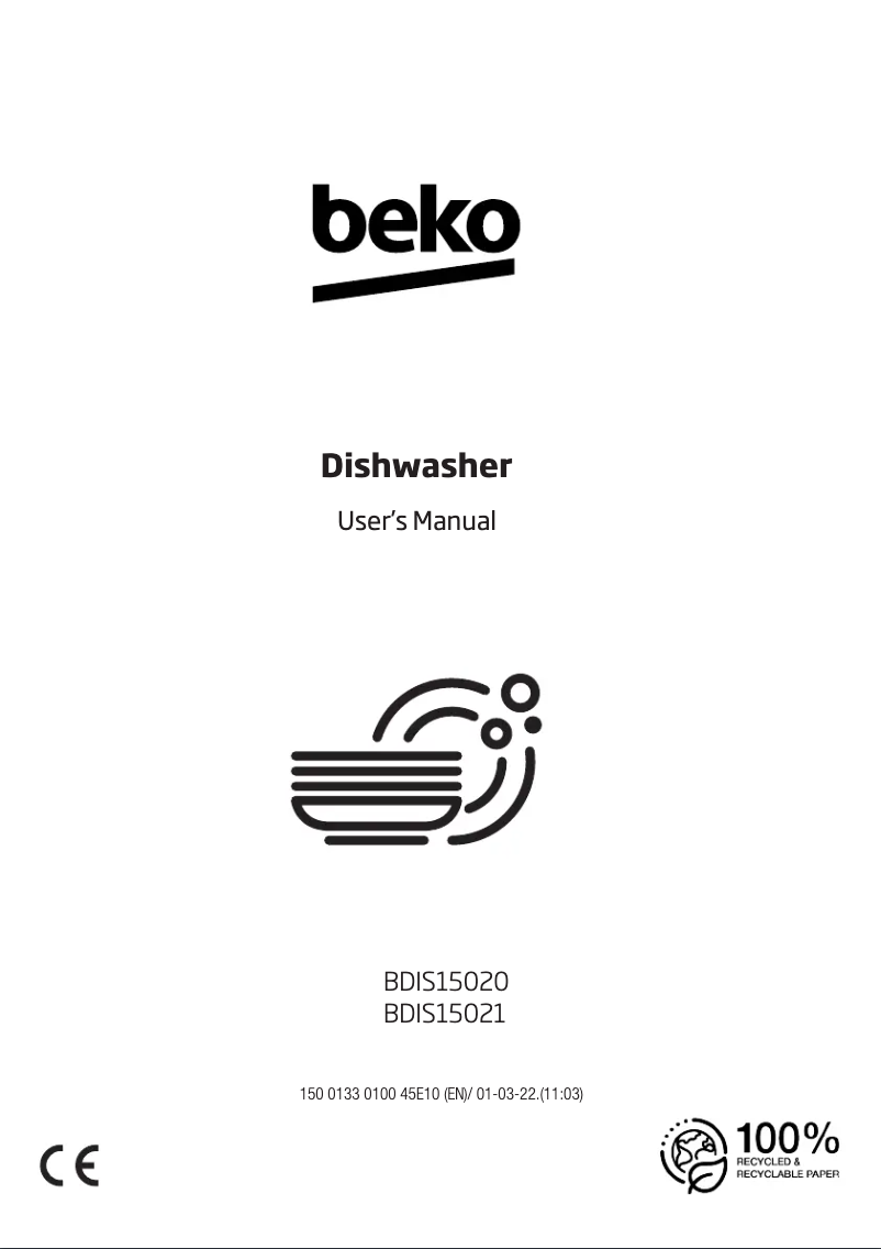 Page n°1 - Manuel utilisateur Beko BDIS15021