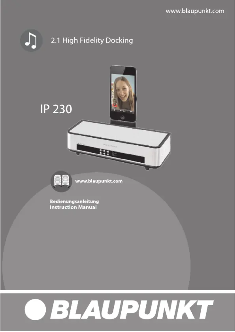 Page n°1 - Manuel utilisateur Blaupunkt IP 230