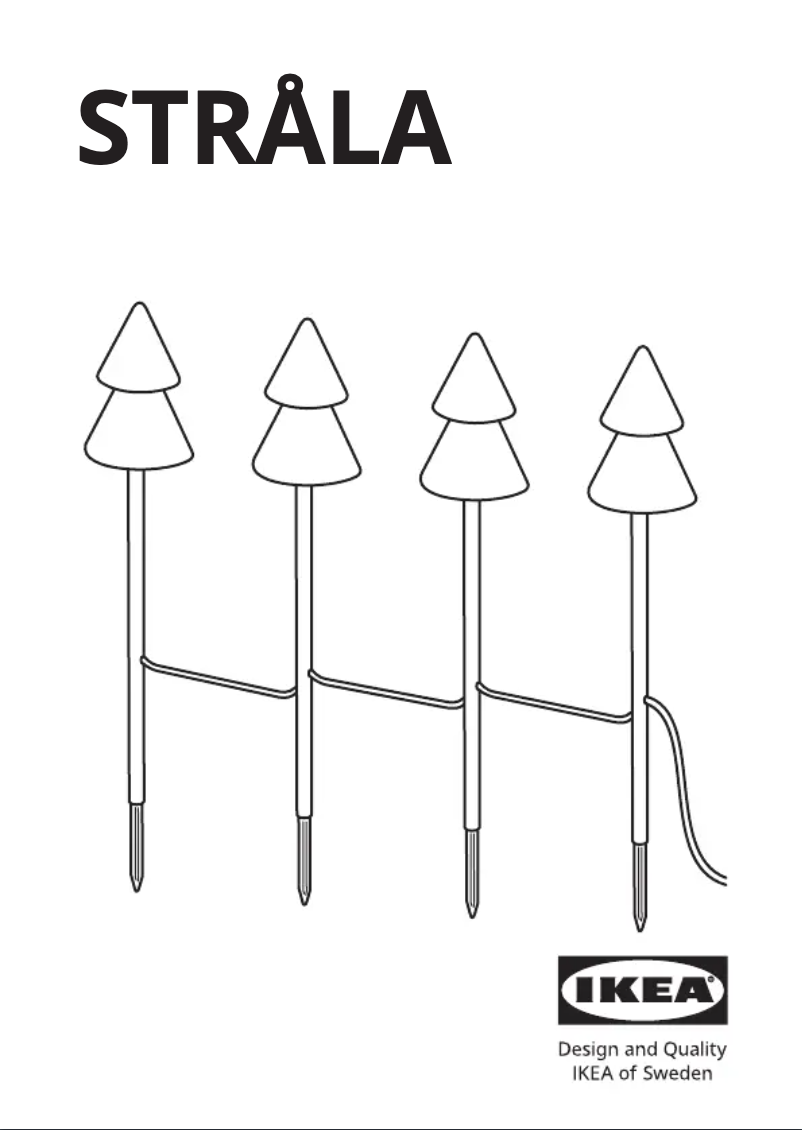 Image de la première page du manuel de l'appareil STRÅLA 005.844.22