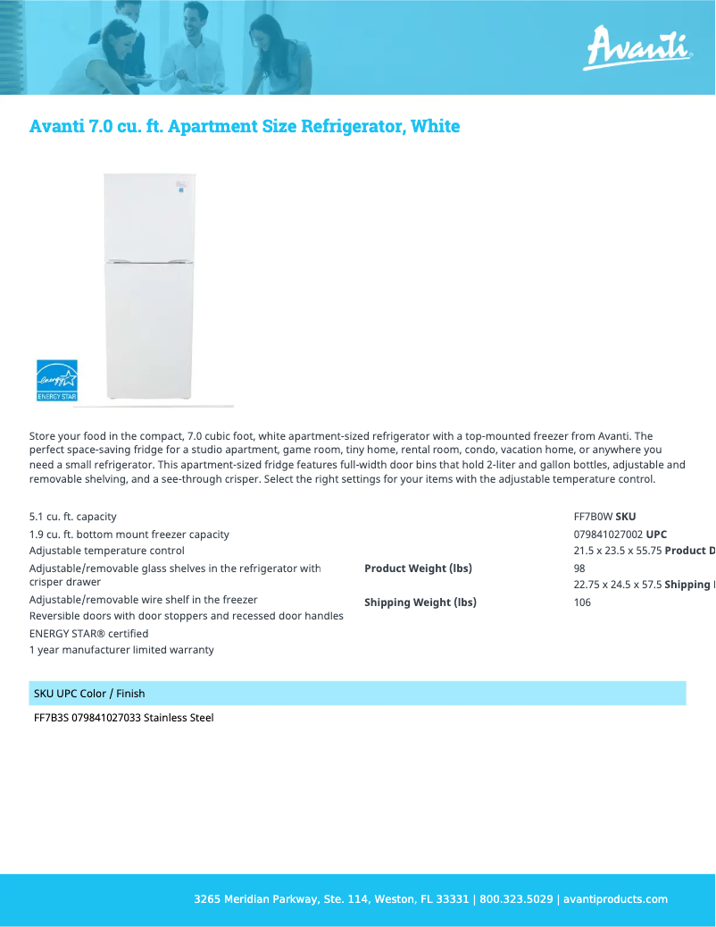 Image de la première page du manuel de l'appareil FF7B3S