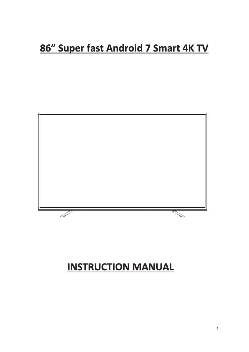 Page 1 de la notice Manuel utilisateur Cello C86SFS4K