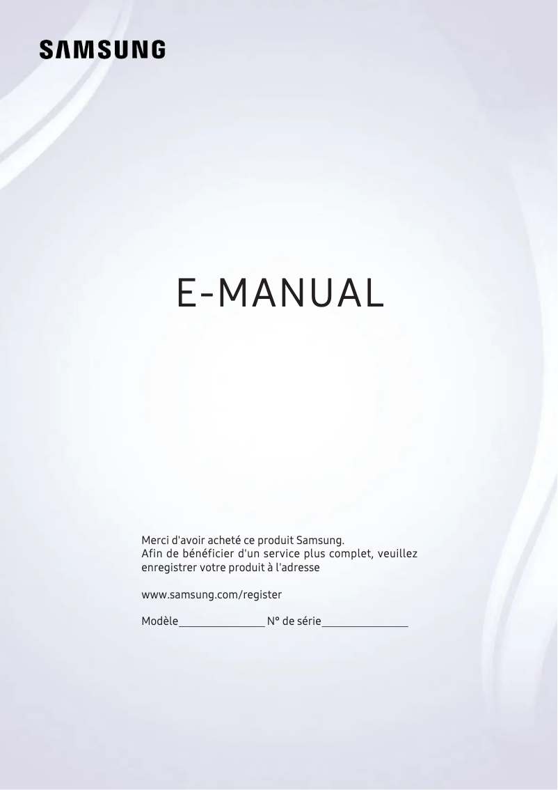 Page n°1 - Manuel utilisateur Samsung UE75KS8000T