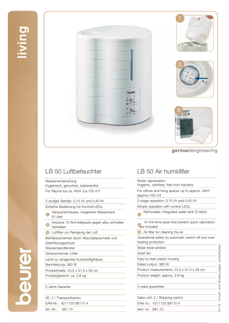 Image de la première page du manuel de l'appareil LB 50