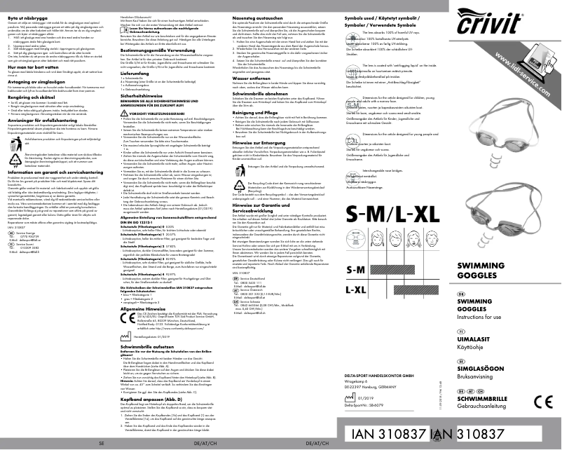 Page n°1 - Manuel utilisateur Crivit IAN 310837