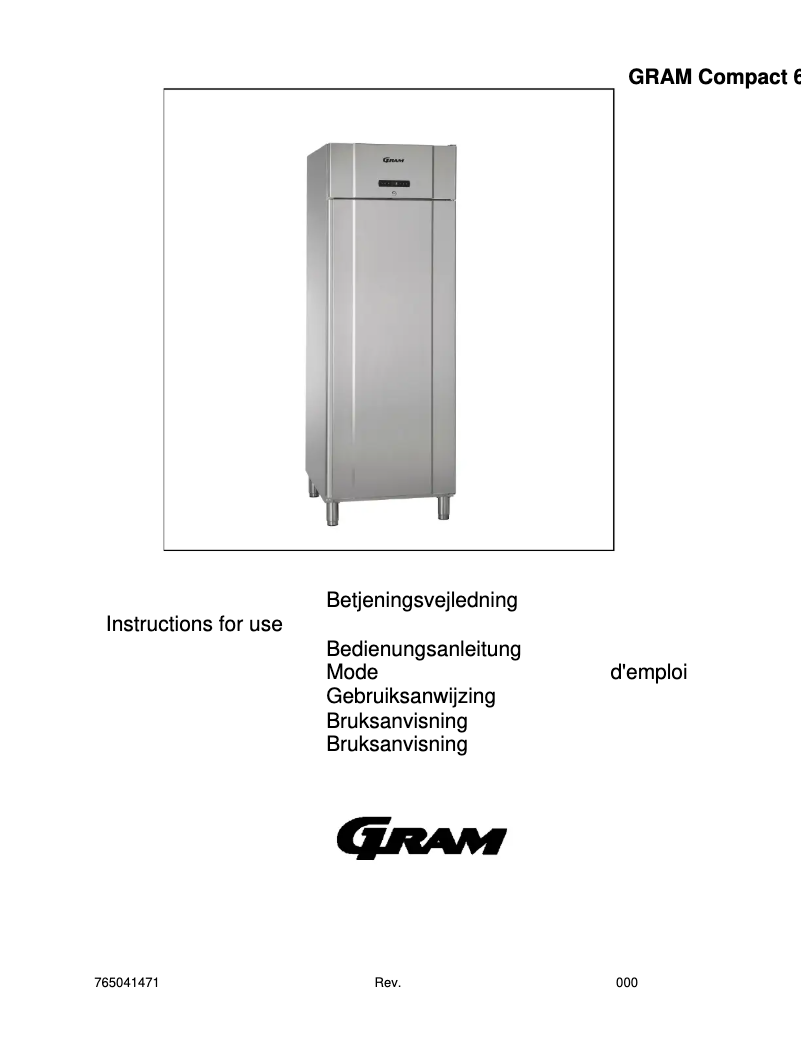 Image de la première page du manuel de l'appareil Compact 610