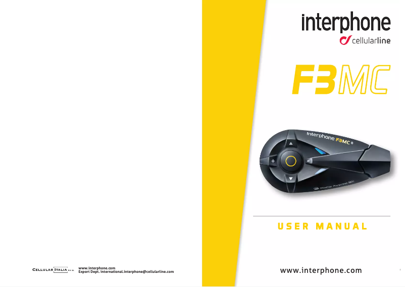 Page n°1 - Manuel utilisateur Cellular Line F3MC