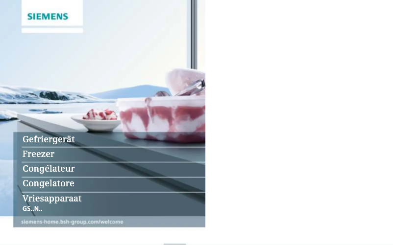 Page 1 de la notice Manuel utilisateur Siemens iQ500 GS54NAW45