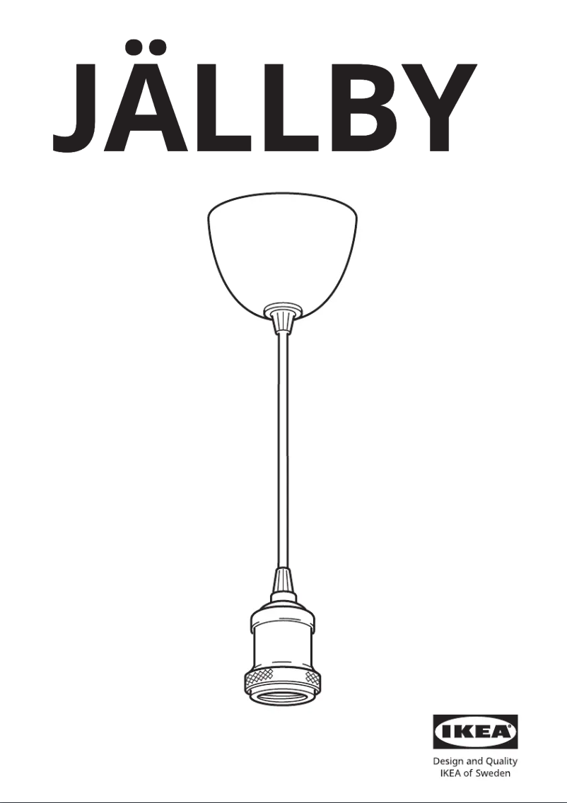 Imagen de la primera página del manual del dispositivo JÄLLBY 004.663.67