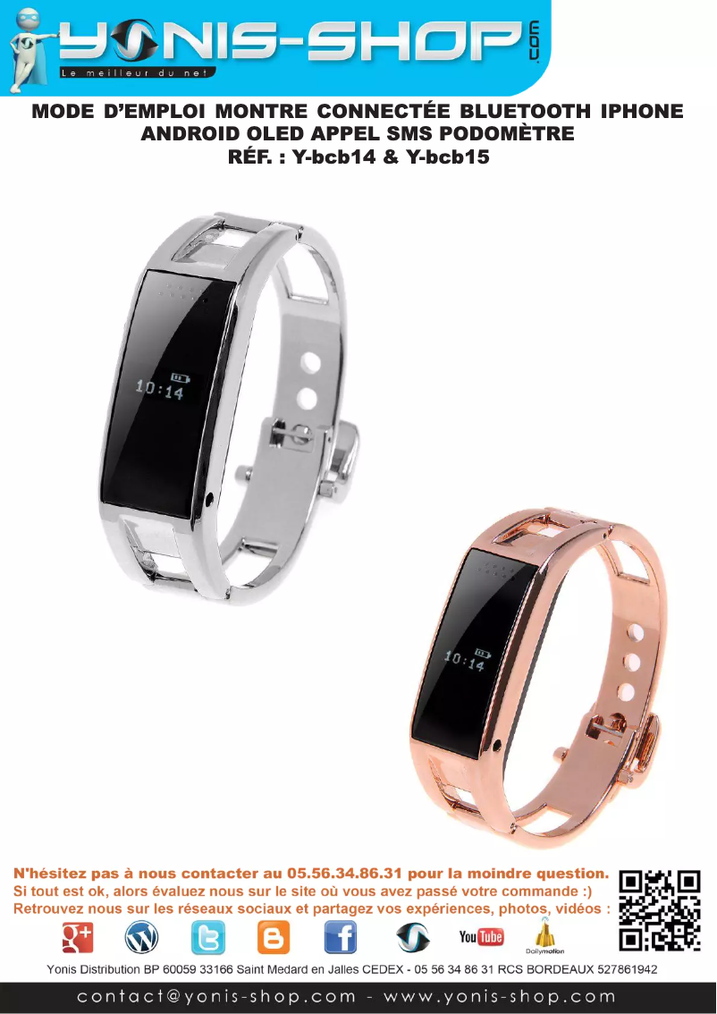 Página 1 del manual Manual de usuario Yonis Y-BCB15