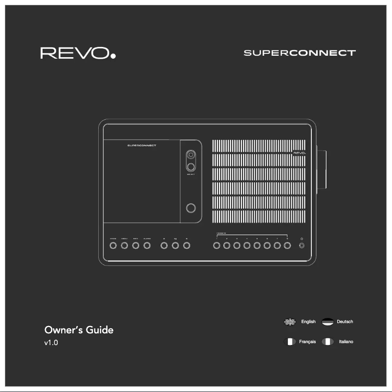 Page 1 de la notice Manuel utilisateur REVO SuperConnect