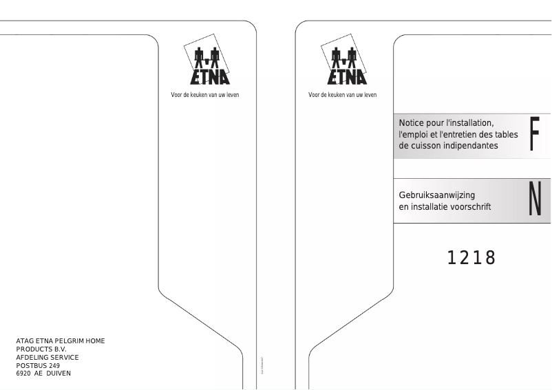 Image de la première page du manuel de l'appareil 1218H