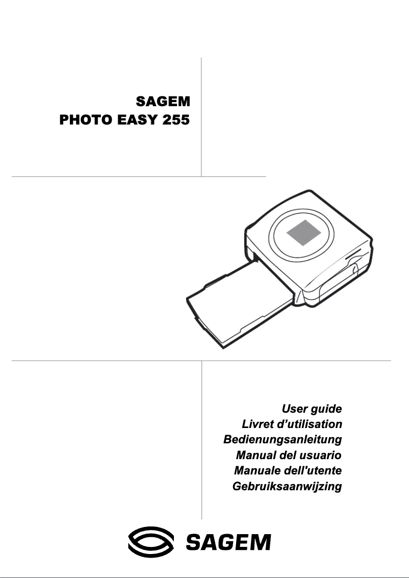 Page n°1 - Manuel utilisateur Sagem Photo Easy 255