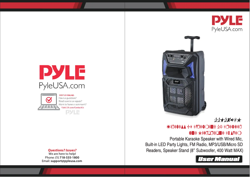 Page n°1 - Manuel utilisateur Pyle CA-PPHP82SM.5