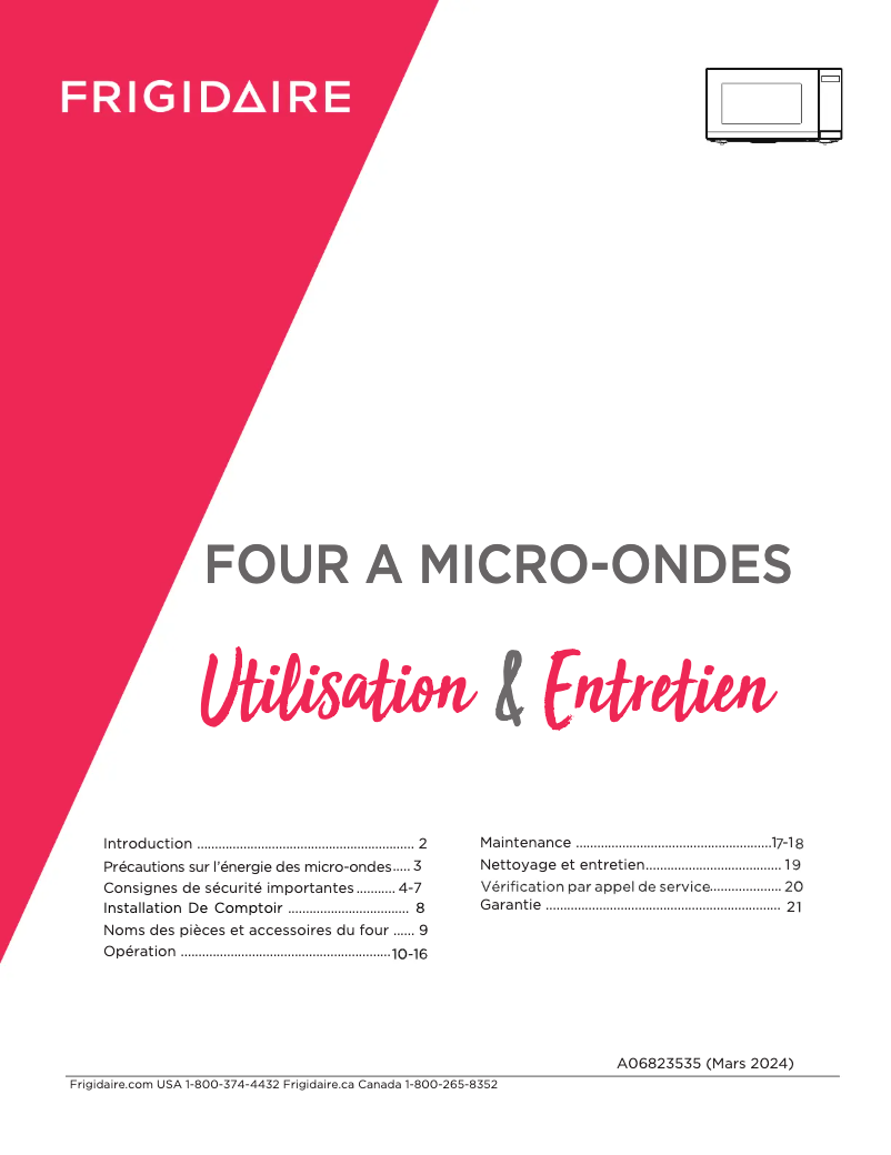 Image de la première page du manuel de l'appareil GMBS3068BF