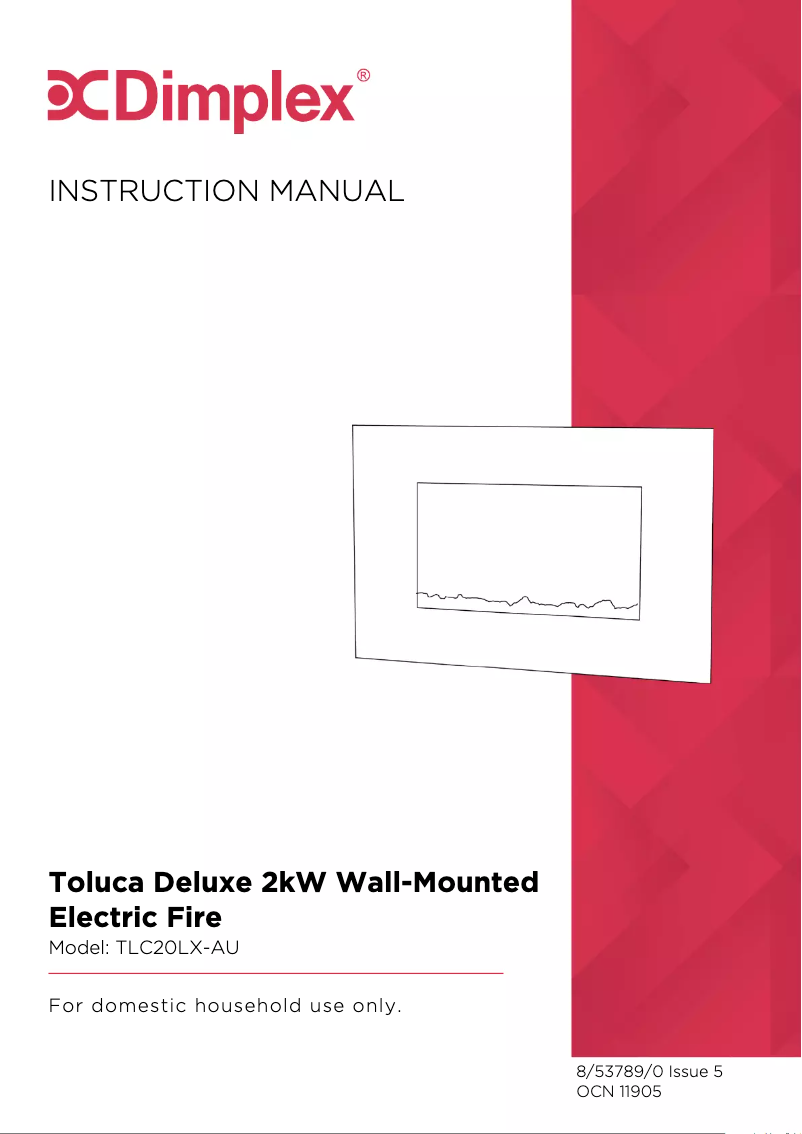 Image de la première page du manuel de l'appareil Toluca Deluxe TLC20LX-AU
