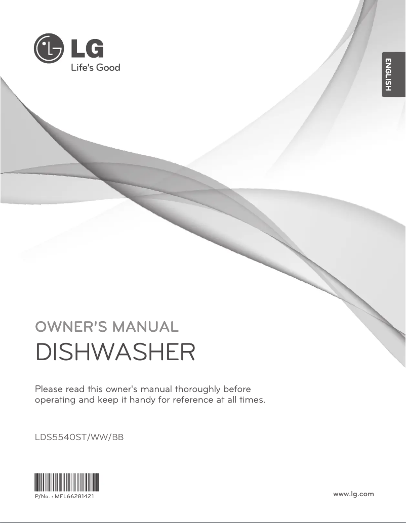 Page 1 de la notice Manuel utilisateur LG LDS5540BB