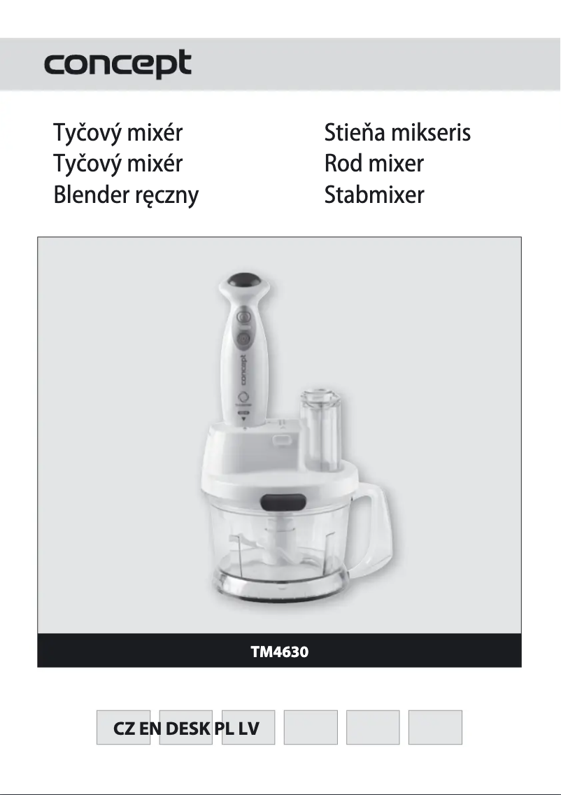 Página 1 del manual Manual de usuario Concept TM-4630