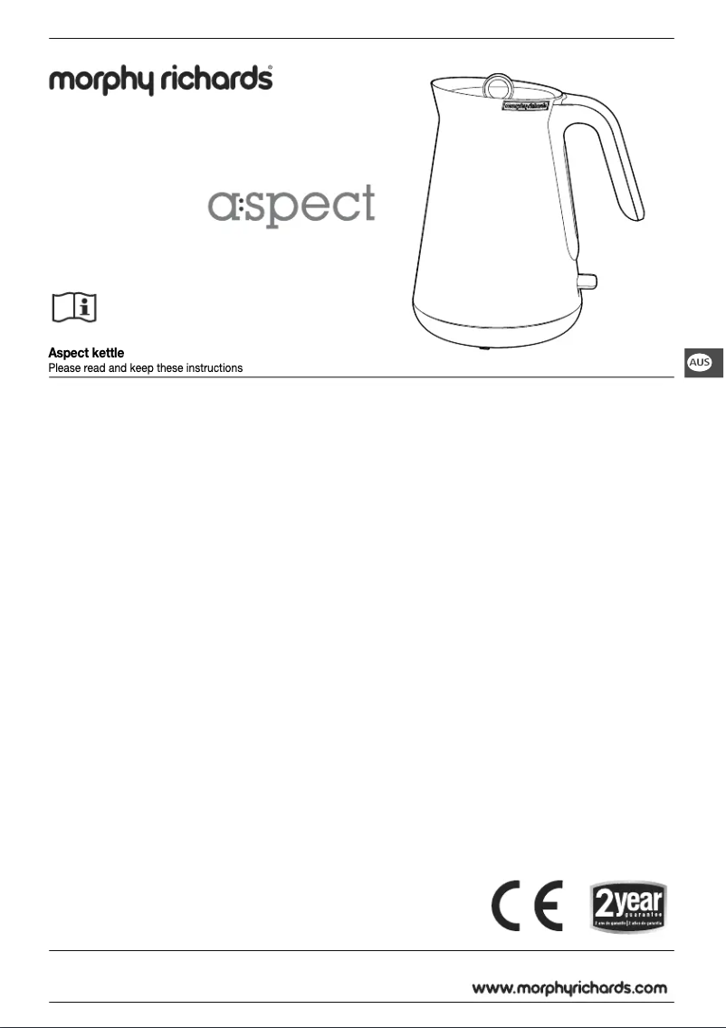 Image de la première page du manuel de l'appareil Aspect 100023