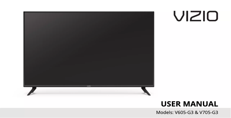 Page 1 de la notice Manuel utilisateur VIZIO V705-G3