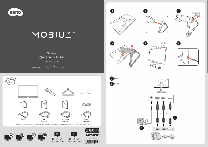 Image de la première page du manuel de l'appareil Mobiuz EX2710S