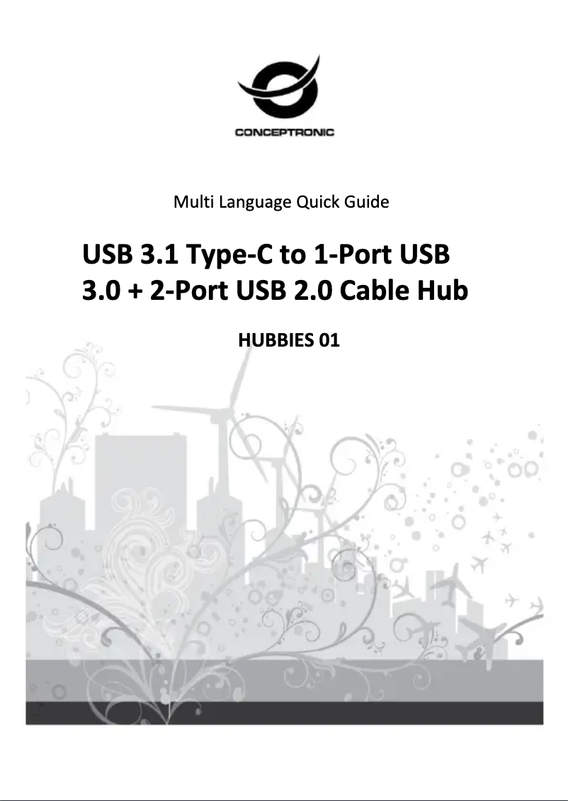 Page n°1 - Manuel utilisateur Conceptronic HUBBIES01B