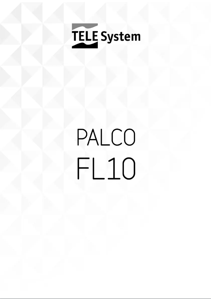 Image de la première page du manuel de l'appareil PALCO32 FL10