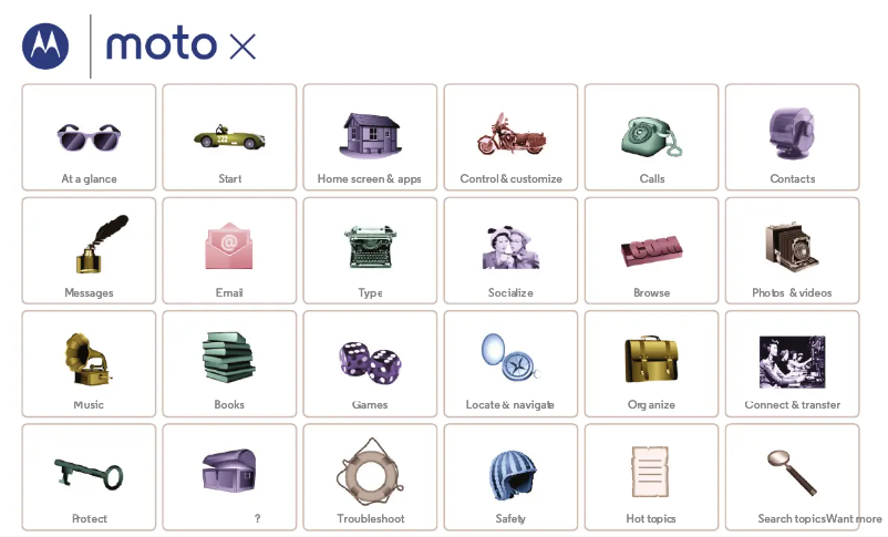 Página 1 del manual Manual de usuario Lenovo Moto X