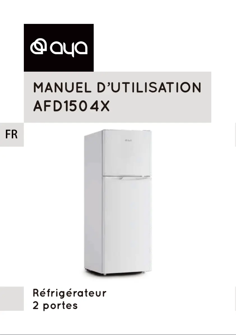 Image de la première page du manuel de l'appareil AFD1504X