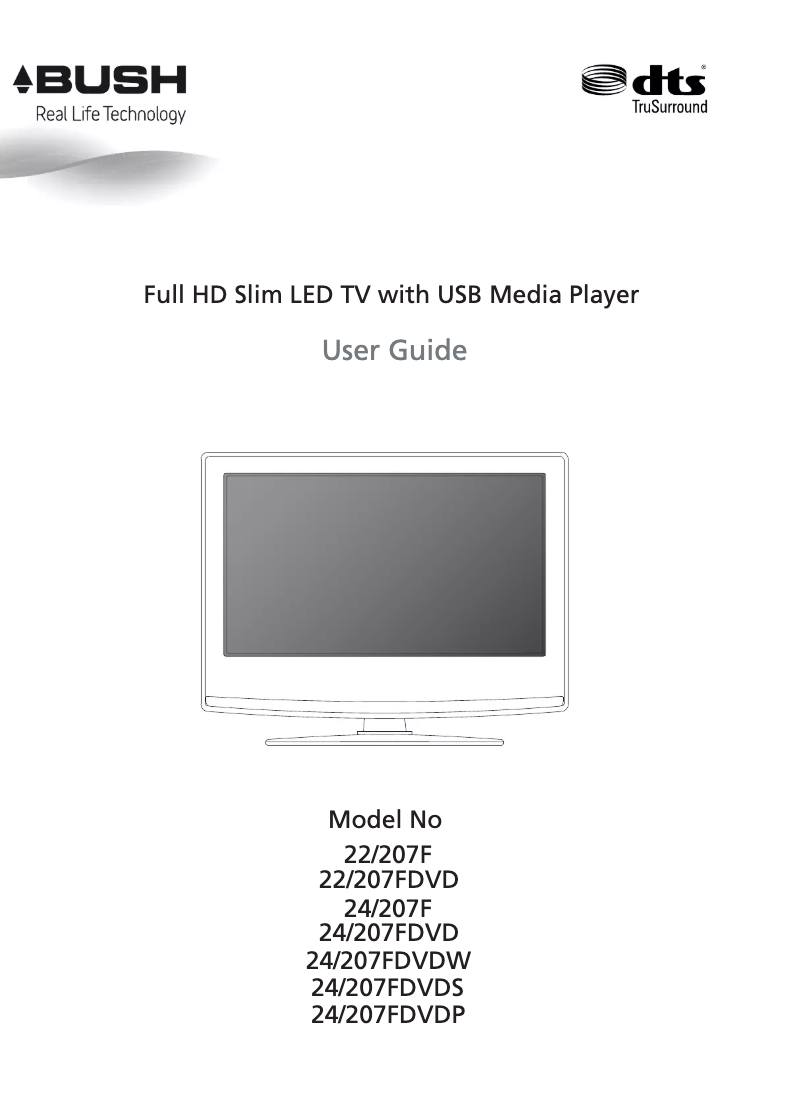 Page 1 de la notice Manuel utilisateur Bush 22/207F