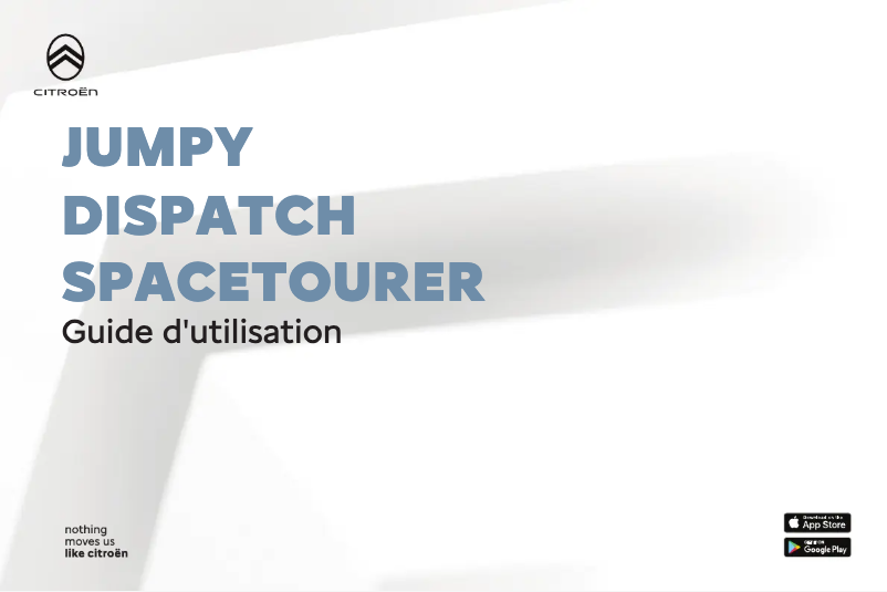 Page 1 de la notice Manuel utilisateur Citroën Jumpy (2024)