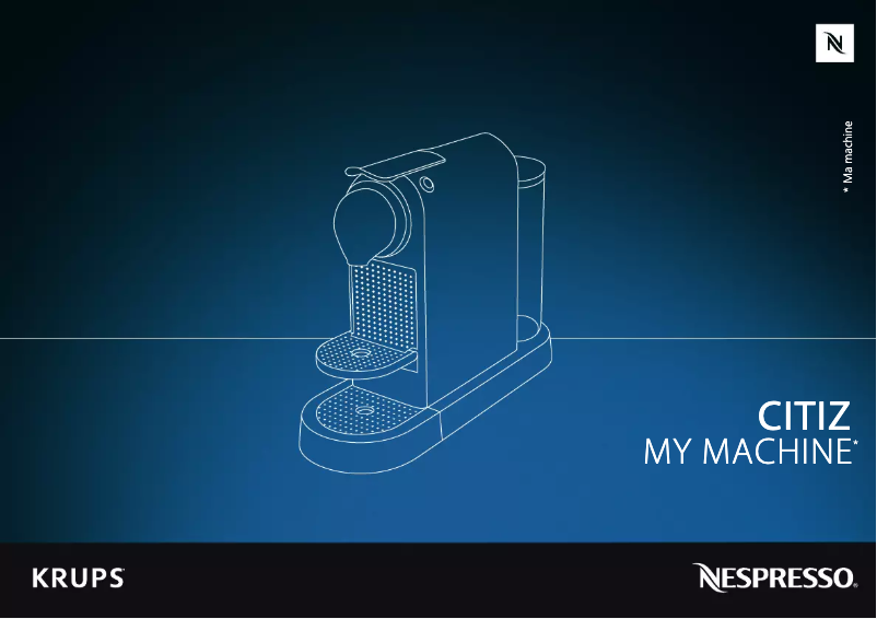 Image de la première page du manuel de l'appareil Nespresso Citiz YY2733