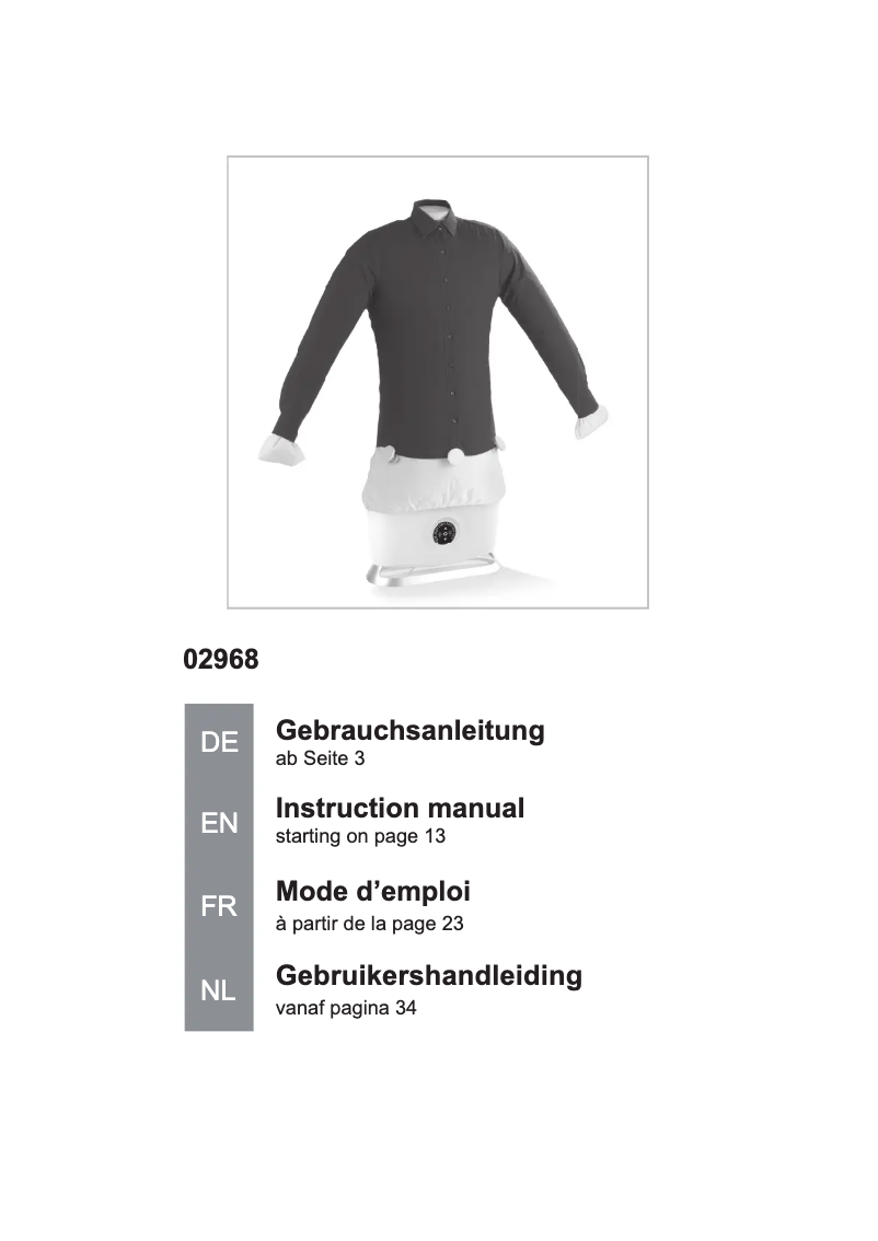 Página 1 del manual Manual de usuario Cleanmaxx 02968